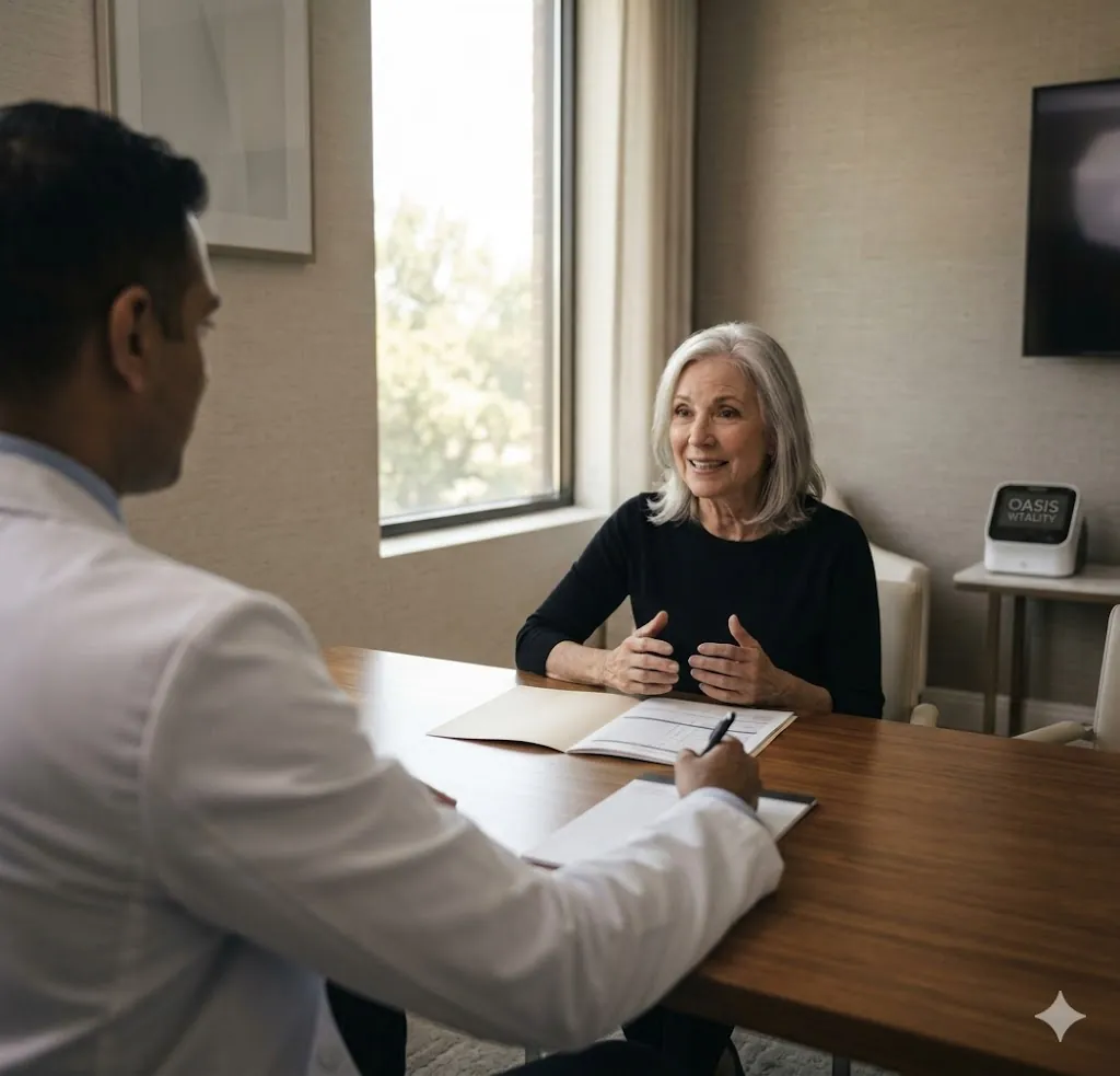 Dr. Mehta longevity medicine consultation in Scottsdale